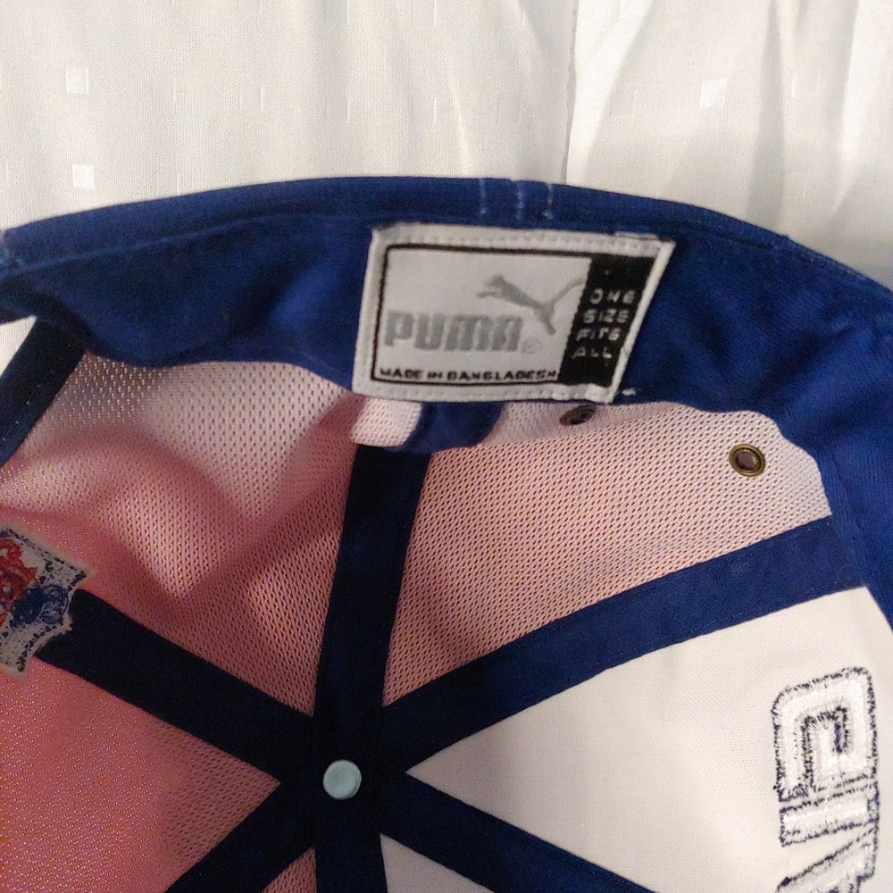 NY GIANTS PUMA NFL PRO LINE OMBRE LINE RED BLUE A - Picture 5 of 5